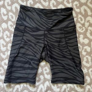 Zebra Print Biker Shorts size SMALL
